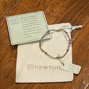 NEW with tags ENewton Hope Unwritten Gold Beaded Chain Bracelet
